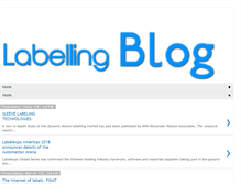 Tablet Screenshot of labellingblog.com